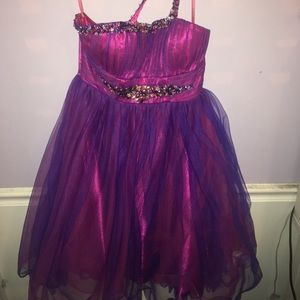 One Shoulder Short Formal Dress